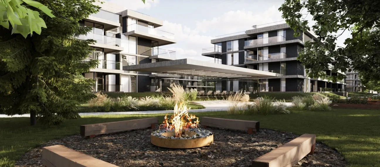 Interior departamento - Living comedor moderno